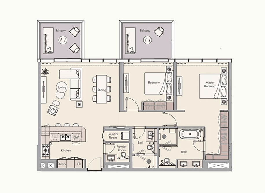 Ellington Beach House Apartments for Sale in Dubai Everhomes