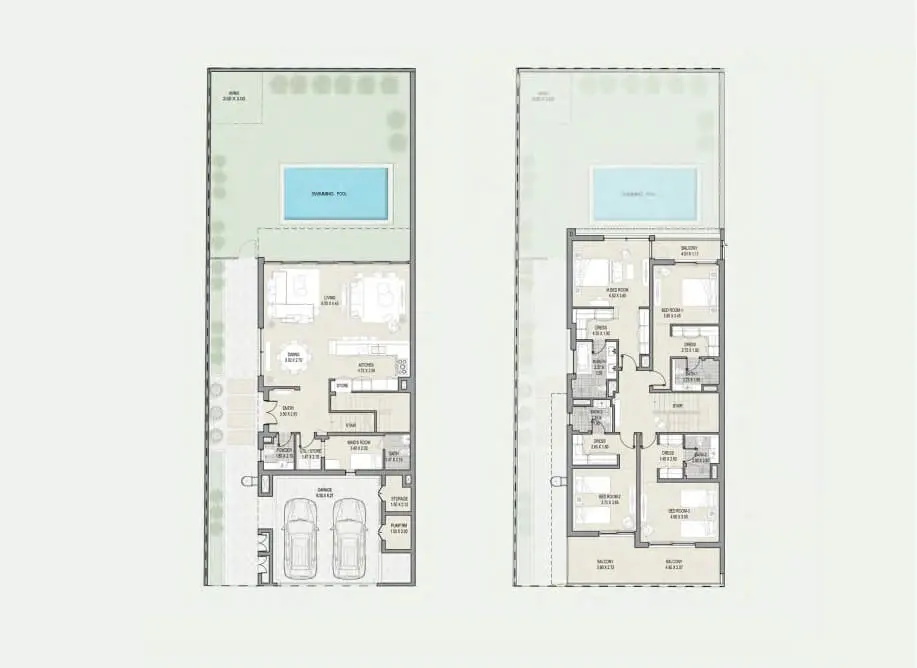 4 bedroom Semi-Detached villas
