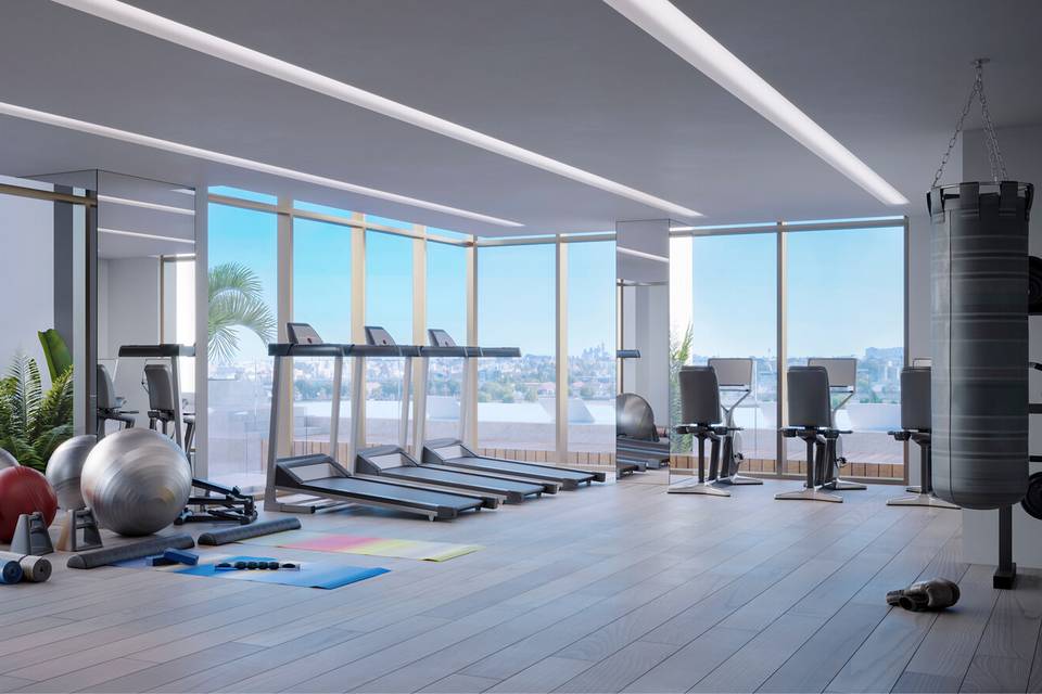 The only fitness room in the Emirates with Missoni interiors