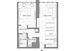 1 bedroom