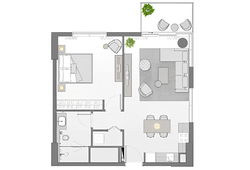 1 bedroom