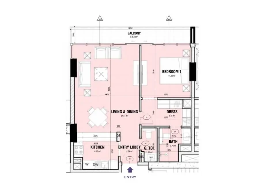 1 bedroom