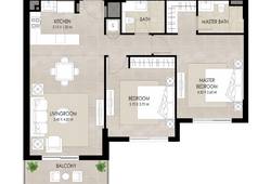 2 bedrooms