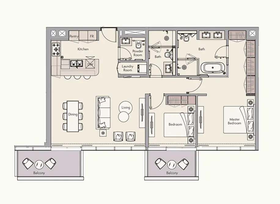 2 bedroom