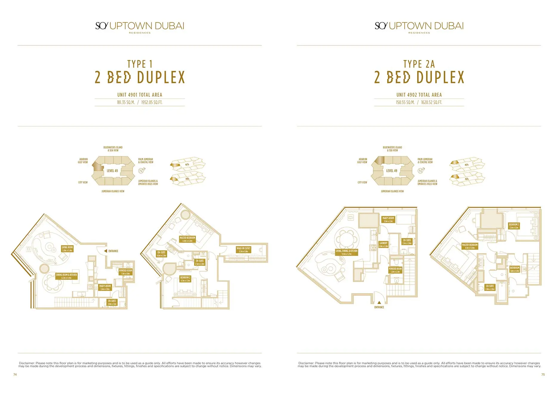 2 bed duplex
