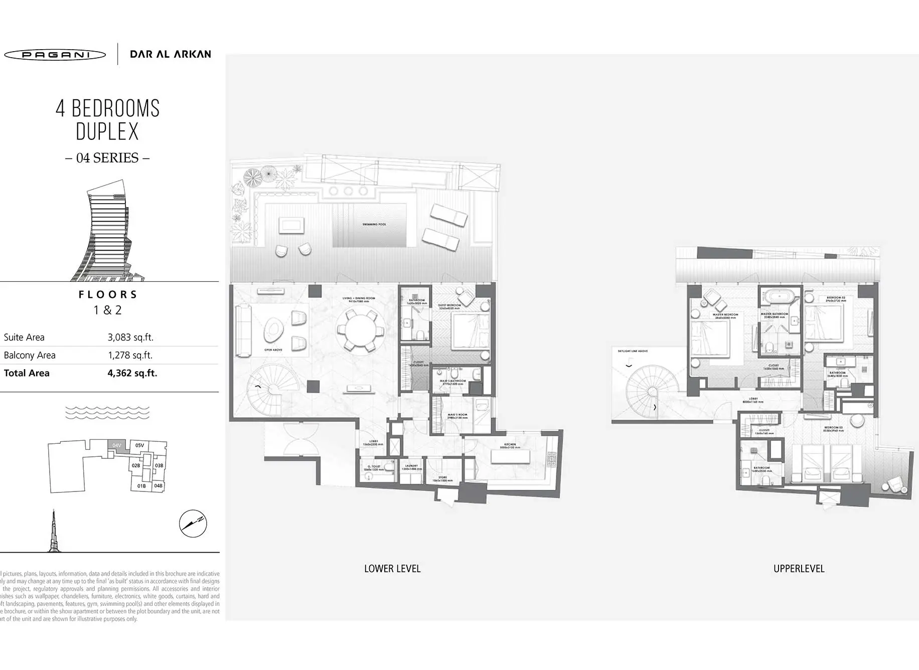 4 bedrooms duplex