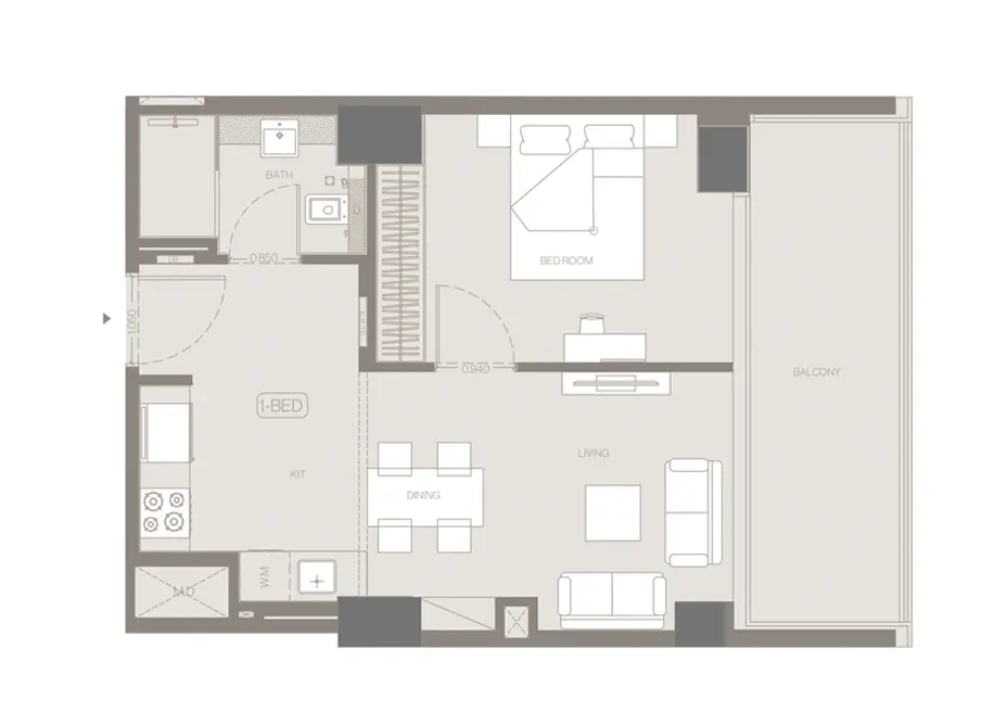 1 bedroom